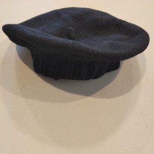 Women's wool beret hat (Black)